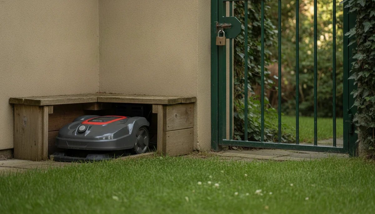 A robot mower can be stolen; GPS only helps after it has gone