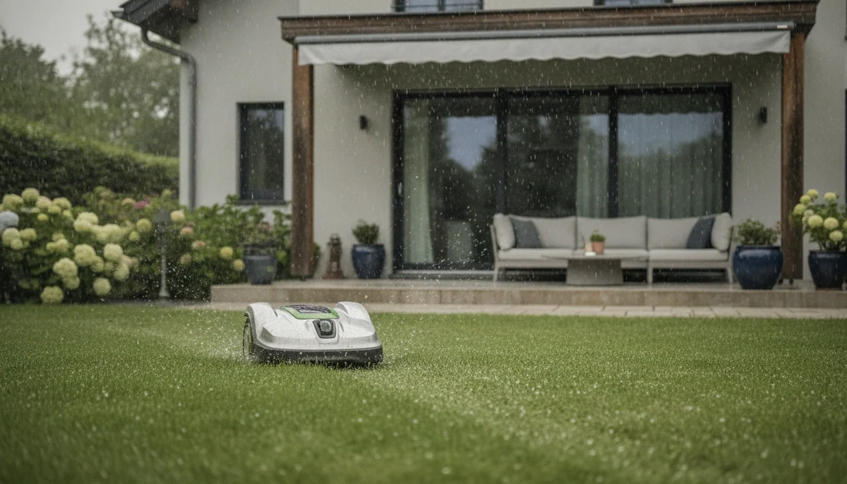 Robot mowers are fair-weather maintenance machines, whatever the waterproofing says.