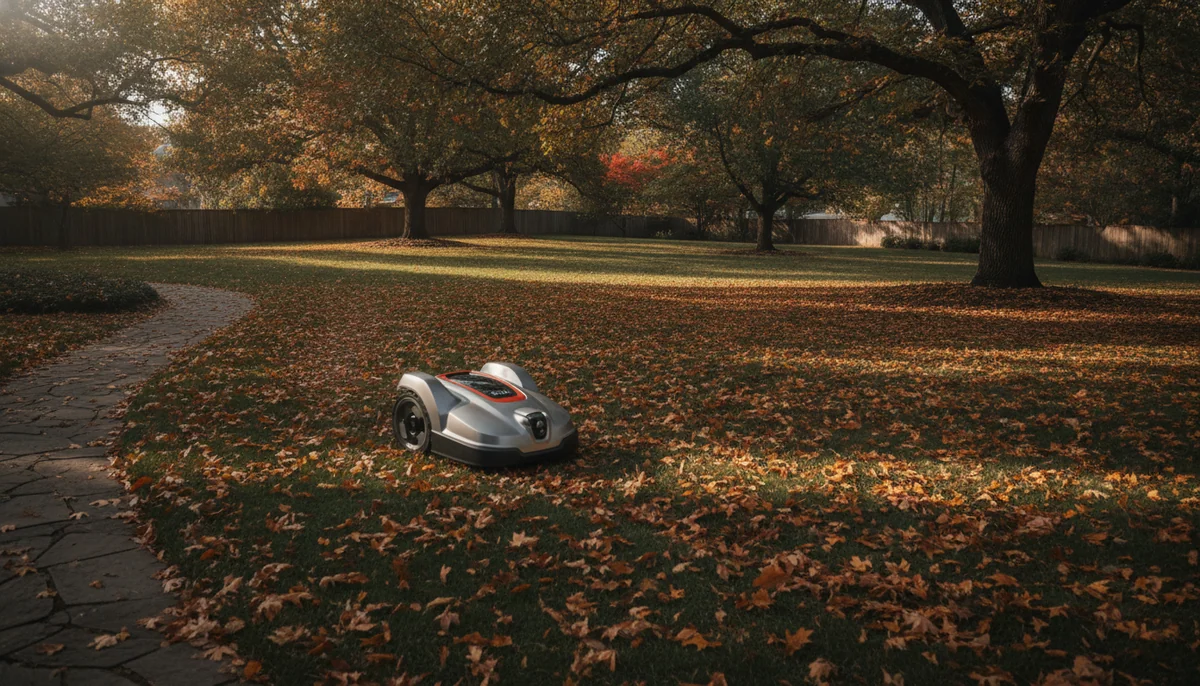 Trees do not stop a robot mower, but the wrong navigation system will.